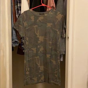 Camo t-shirt dress